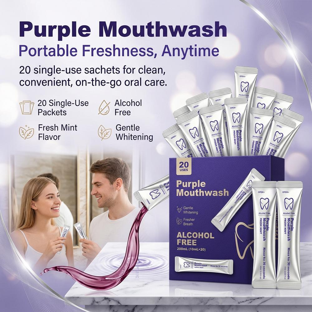 Lila Mundspülung zur Zahnreini – Teeth Whitening Mouthwash Bewertung und Preis